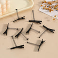 DIY Hairpin Accessories Black Metal Spring Clip Simple All-Match Children's Duckbill Clip Headdress Hairpin Accessories Wholesale