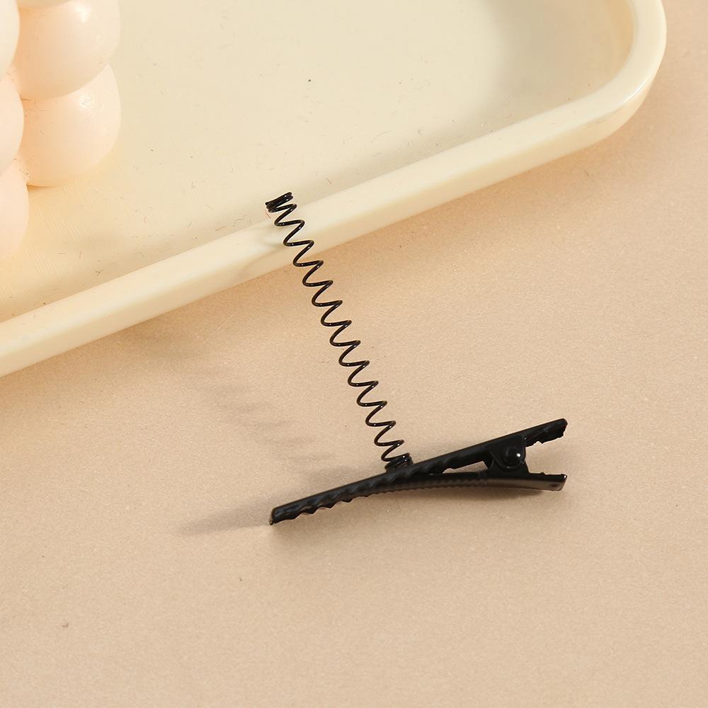 DIY Hairpin Accessories Black Metal Spring Clip Simple All-Match Children's Duckbill Clip Headdress Hairpin Accessories Wholesale