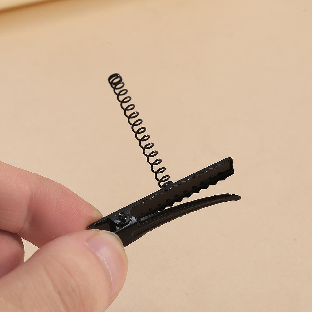 DIY Hairpin Accessories Black Metal Spring Clip Simple All-Match Children's Duckbill Clip Headdress Hairpin Accessories Wholesale