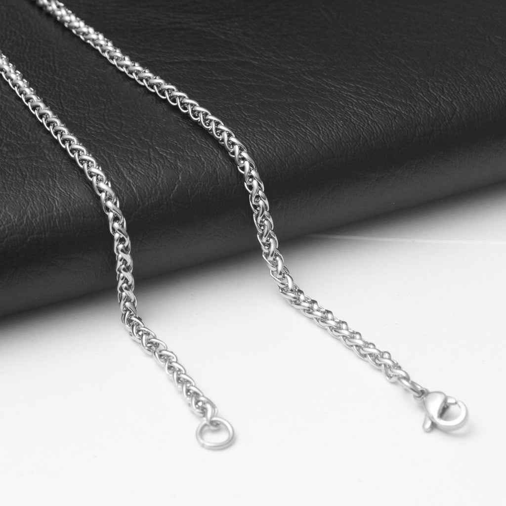 Men's Necklace Stainless Steel Chain DIY Jewelry Accessories Titanium Steel European and American Hot Selling Dragon Bone Chain Girls Pendant Chain