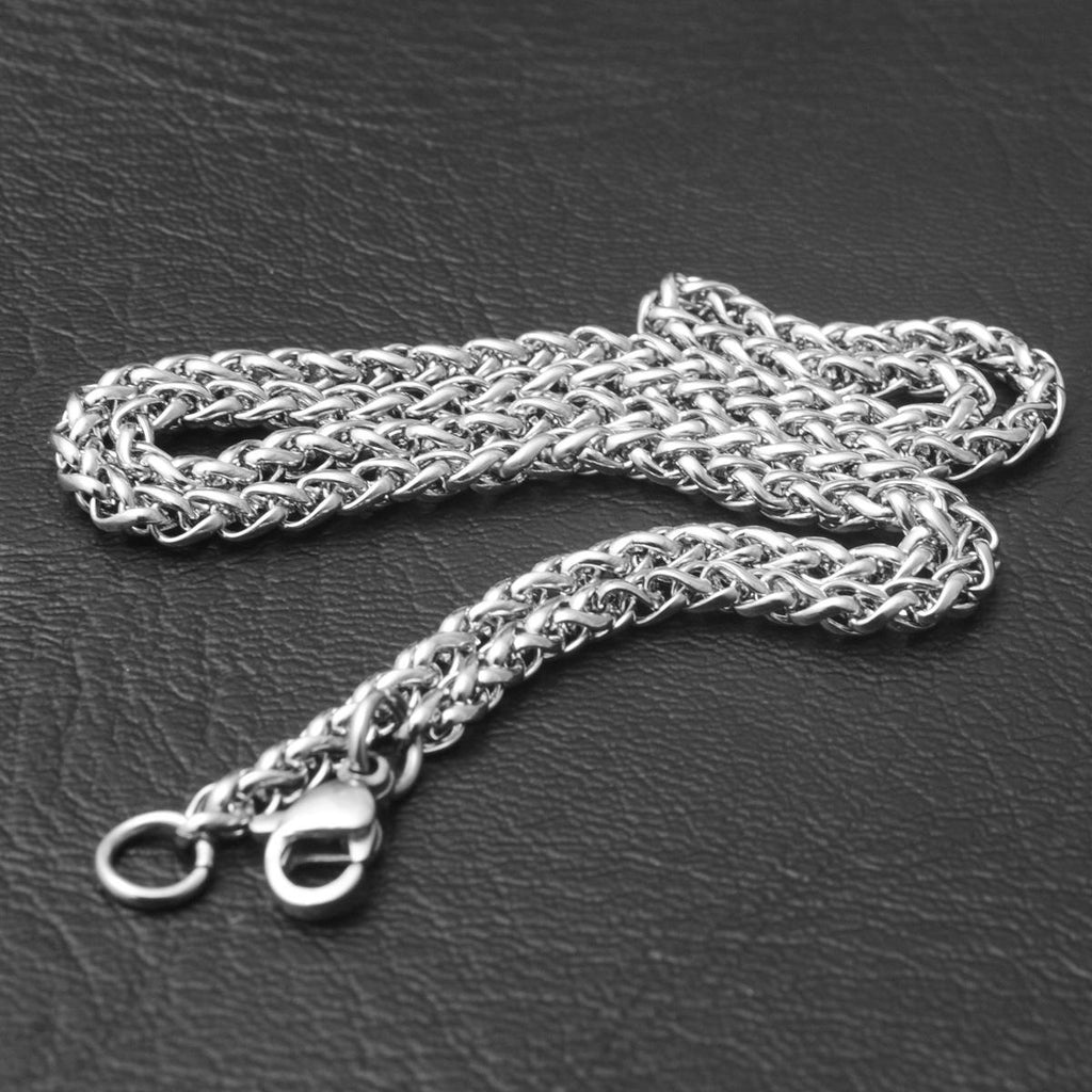 Men's Necklace Stainless Steel Chain DIY Jewelry Accessories Titanium Steel European and American Hot Selling Dragon Bone Chain Girls Pendant Chain