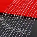 925 Silver Necklace Box Snake Bone Melon Seeds Water Wave Ingot O-Shaped Steel Jewelry Pendant with Chain Silver Necklace Clavicle Chain