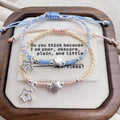New Handmade Star Wish Hand Rope Couple Woven Sweet Gift for Girlfriend Couple Birthday Gift