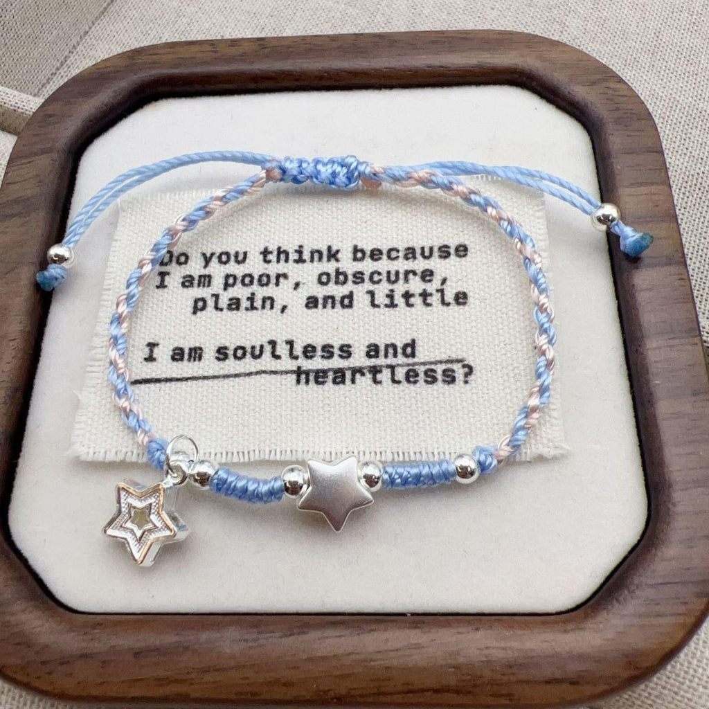 New Handmade Star Wish Hand Rope Couple Woven Sweet Gift for Girlfriend Couple Birthday Gift