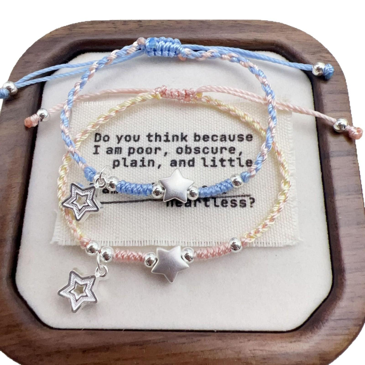 New Handmade Star Wish Hand Rope Couple Woven Sweet Gift for Girlfriend Couple Birthday Gift