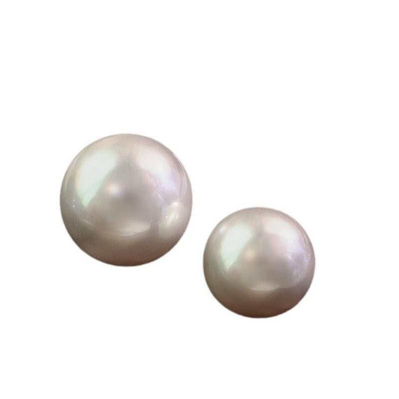 High-End Exaggerated Retro Oversized Bread Bead Earrings 925 Silver Simple Personality Pearl Design Earrings Wholesale