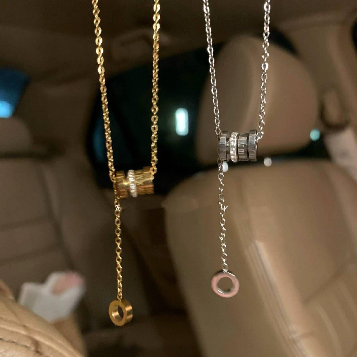 Titanium Steel Non-Fading Small Waist Light Luxury Necklace Female Summer Internet Celebrity Niche Advanced Design Accessories Clavicle Chain Pendant