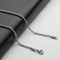 Stainless Steel Necklace Titanium Steel Chain European and American Girls Jewelry Twist Chain Wholesale DIY Men's Accessories Chain Chain