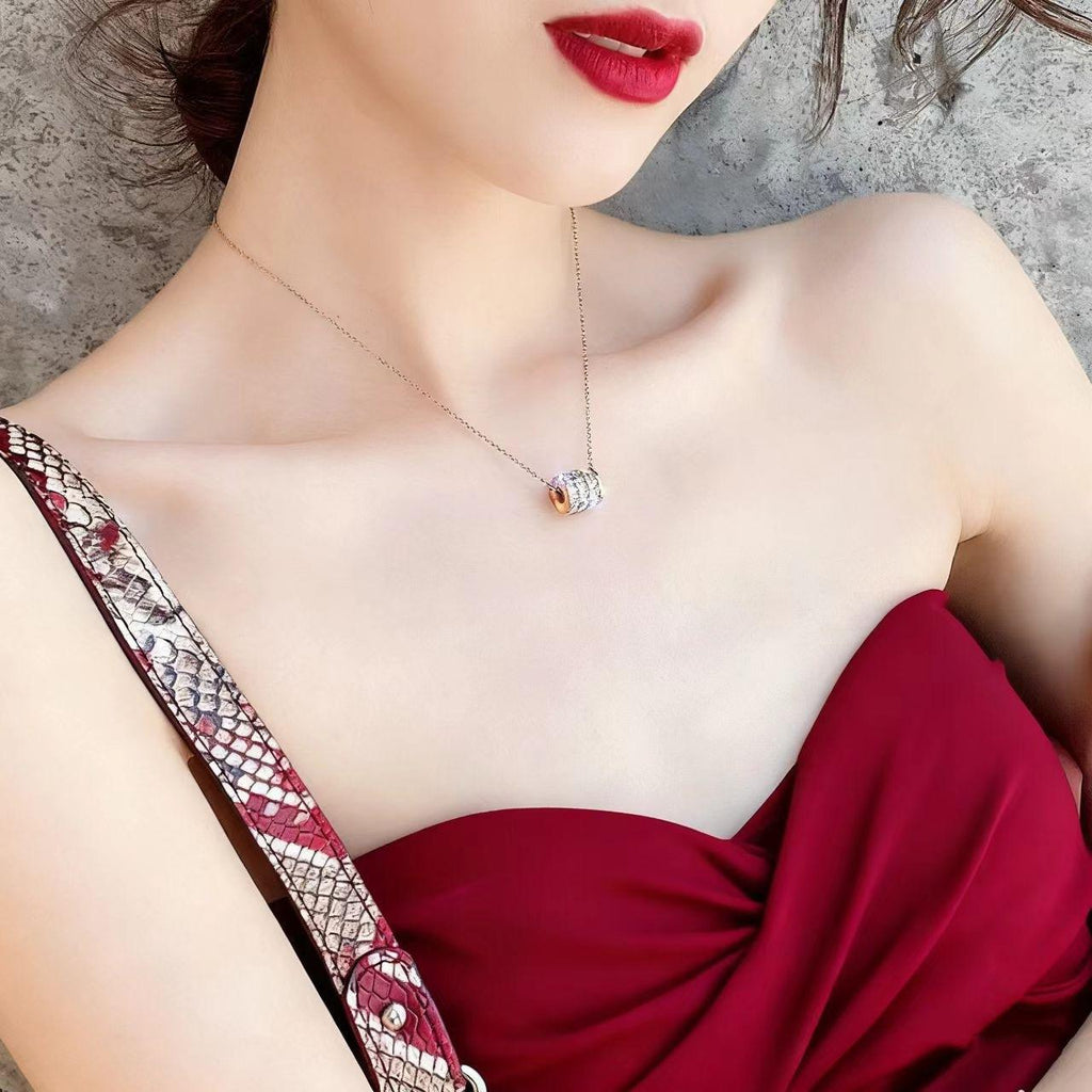 Titanium Steel Non-Fading Necklace Women's High-Grade Light Luxury Internet Celebrity Ins Cold Style Small Waist Clavicle Chain Simple All-Match