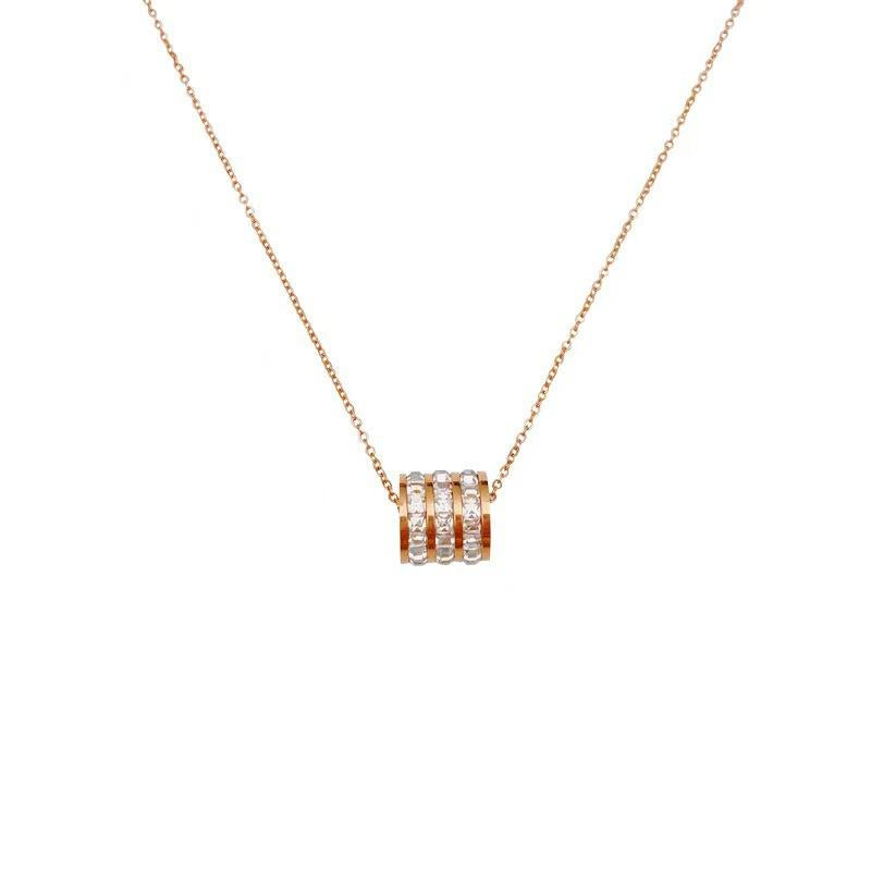 Titanium Steel Non-Fading Necklace Women's High-Grade Light Luxury Internet Celebrity Ins Cold Style Small Waist Clavicle Chain Simple All-Match