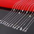 Silver Necklace Wholesale Non-Fading Women's Clavicle Chain Versatile Simple Pendant Chain Matching Chain Niche Jewelry