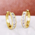 European and American Cross-Border Hot Selling Square Diamond Ear Ring Ear Buckle Female Fashion White Match Light Luxury