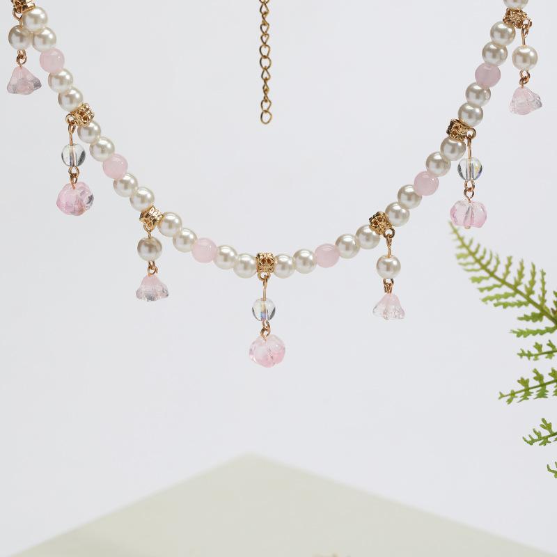 Han Clothing Chinese Style Necklace Ancient Style Pearl Soft Chinese Style Summer Accessories