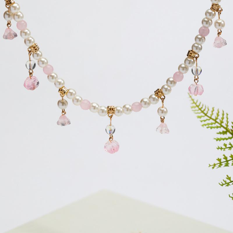 Han Clothing Chinese Style Necklace Ancient Style Pearl Soft Chinese Style Summer Accessories