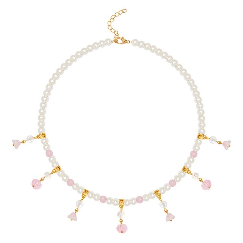 Han Clothing Chinese Style Necklace Ancient Style Pearl Soft Chinese Style Summer Accessories