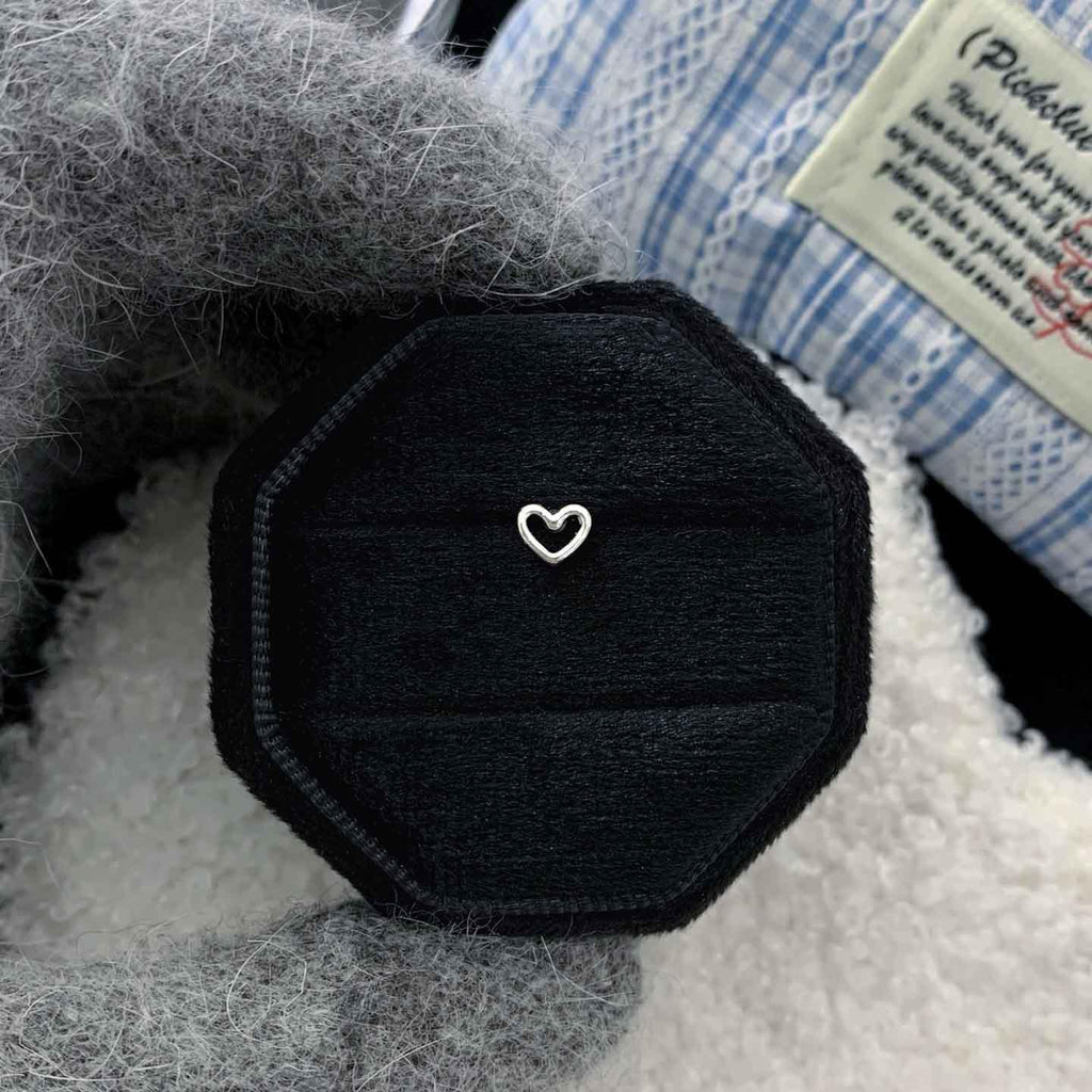 Zhao Lusi Same Style Exquisite 316l Titanium Steel Ear Studs Ear Buckle Personality Line Love Four Awn Star Piercing Ear Bone Nails