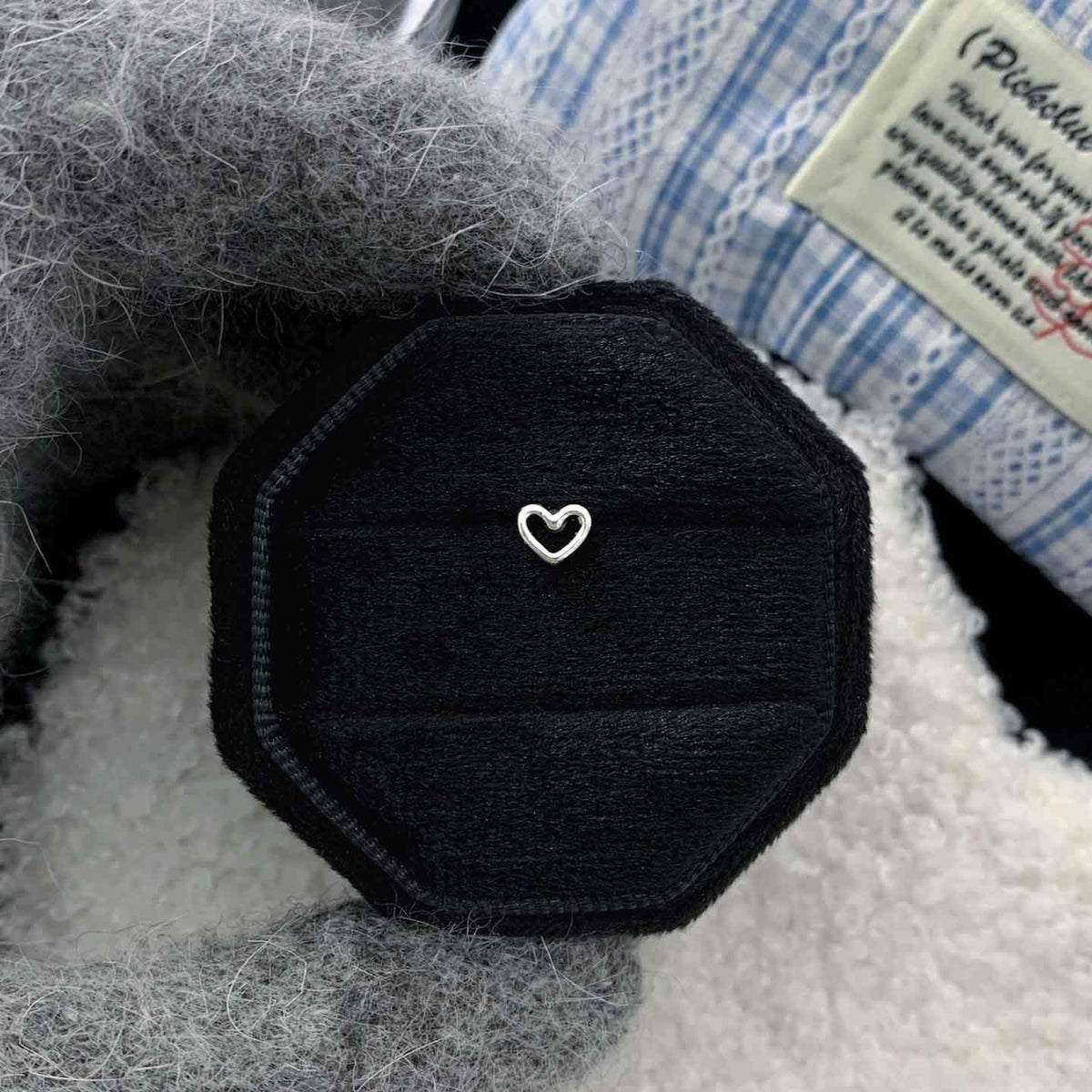 Zhao Lusi Same Style Exquisite 316l Titanium Steel Ear Studs Ear Buckle Personality Line Love Four Awn Star Piercing Ear Bone Nails
