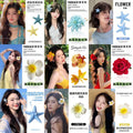 Holiday Style Side Clip Duckbill Clip Headdress Pure Desire Wind Simulation Butterfly Orchid Egg Flower Hairpin Starfish Seaside Hairpin