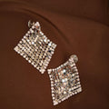 1,001 Night Streamer Magic Blanket Gold and Silver Earrings Design Sense Advanced Tassel Earrings without Pierced Mosquito Coil Ear Clip