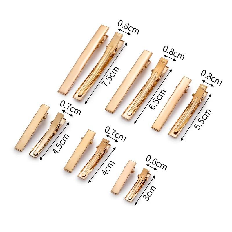 Thick Duckbill Clip Hair Accessories Hairpin DIY Hairpin Bottom Embryo Accessories Side Clip Material Square Clip Hairpin Wholesale