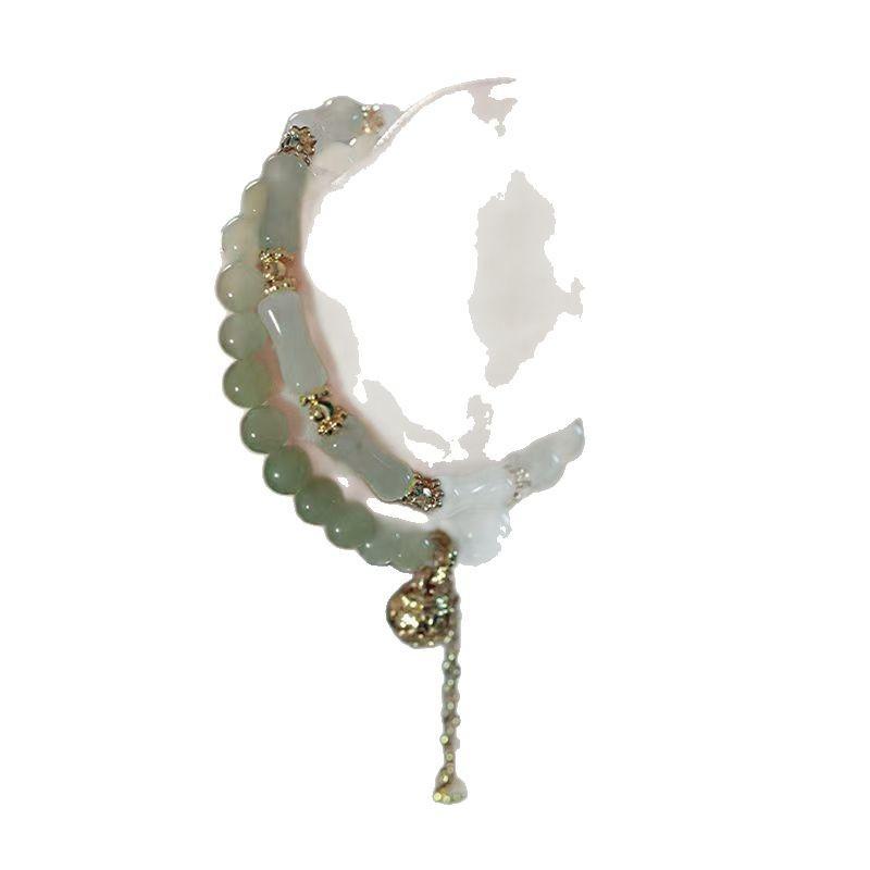 New Chinese Style Bamboo Beaded Bracelet Vintage Design Handmade Ancient Style Girlfriends Birthday Gift Bracelet