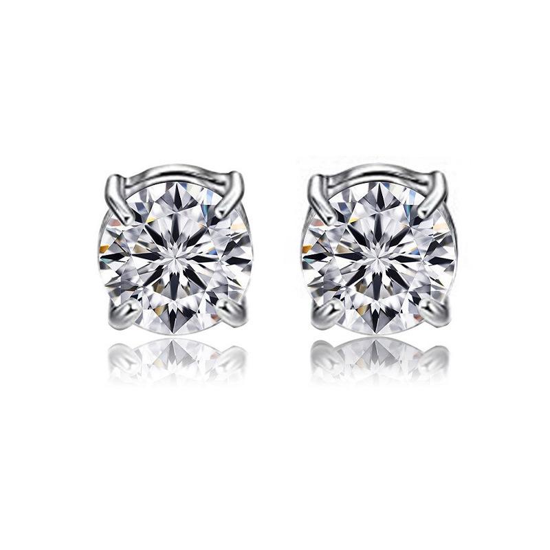 Amazon Same Style Non-Pierced Magnet Ear Clip Magnetic Suction Earrings Imitation Zircon Fake Earrings Unisex Fashion Ear Studs