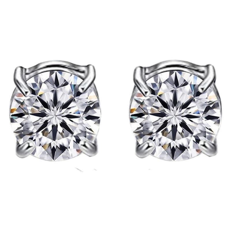 Amazon Same Style Non-Pierced Magnet Ear Clip Magnetic Suction Earrings Imitation Zircon Fake Earrings Unisex Fashion Ear Studs