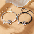 New Lucky Peace Buckle Couple Bracelet a Pair of High-Grade Qixi Gift for Couple Girlfriend Gift Accessories