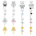 Hook Butterfly Pendant Italian Module Bracelet Titanium Steel Stitching Strap Chain Italian Charm