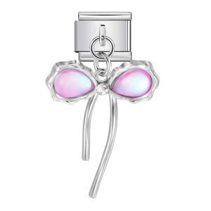 Hook Butterfly Pendant Italian Module Bracelet Titanium Steel Stitching Strap Chain Italian Charm