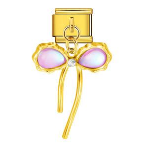 Hook Butterfly Pendant Italian Module Bracelet Titanium Steel Stitching Strap Chain Italian Charm