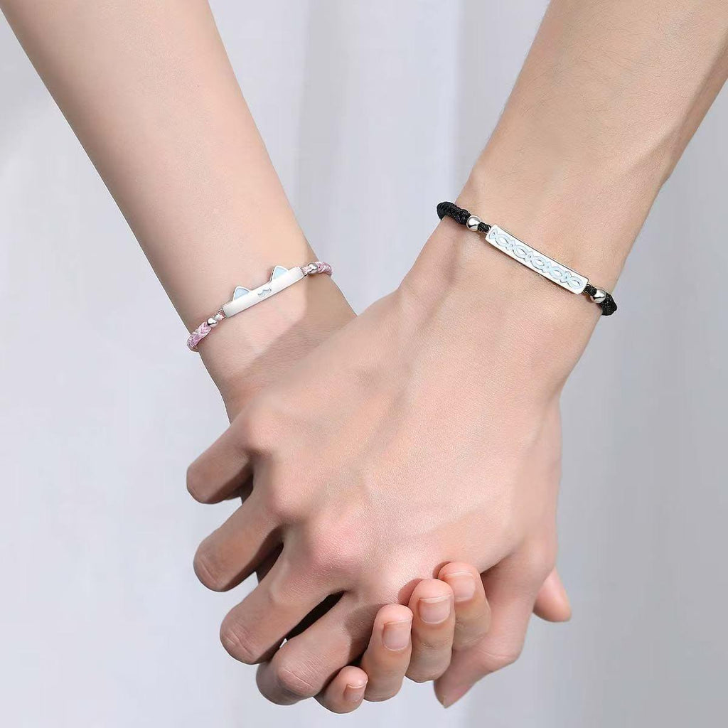 Cat Fish Love Luminous Fluorescent Couple Design Niche Bracelet Advanced Ins Bracelet Gift Qixi Girlfriend