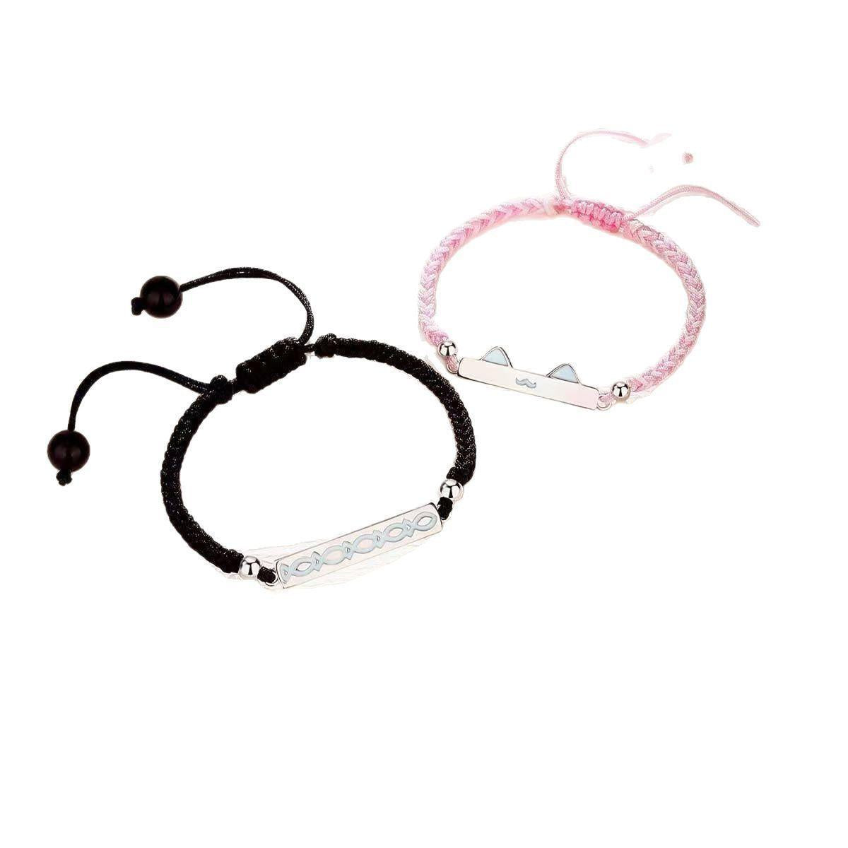 Cat Fish Love Luminous Fluorescent Couple Design Niche Bracelet Advanced Ins Bracelet Gift Qixi Girlfriend