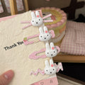Pink Rabbit Cloud Wave Hairpin Cartoon Cute Sweet Girl Duckbill Clip Hairpin Hair Accessories Wholesale Clip