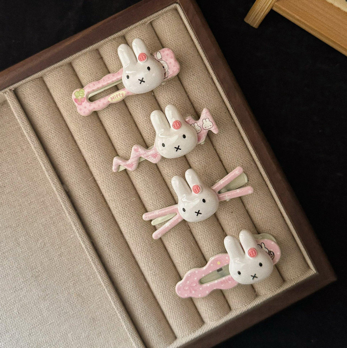 Pink Rabbit Cloud Wave Hairpin Cartoon Cute Sweet Girl Duckbill Clip Hairpin Hair Accessories Wholesale Clip