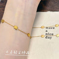 [Bath Can Be Brought without Fading] KT Cat Bracelet Light Luxury Temperament Bracelet High-Grade Fashion All-Match Titanium Steel Bracelet