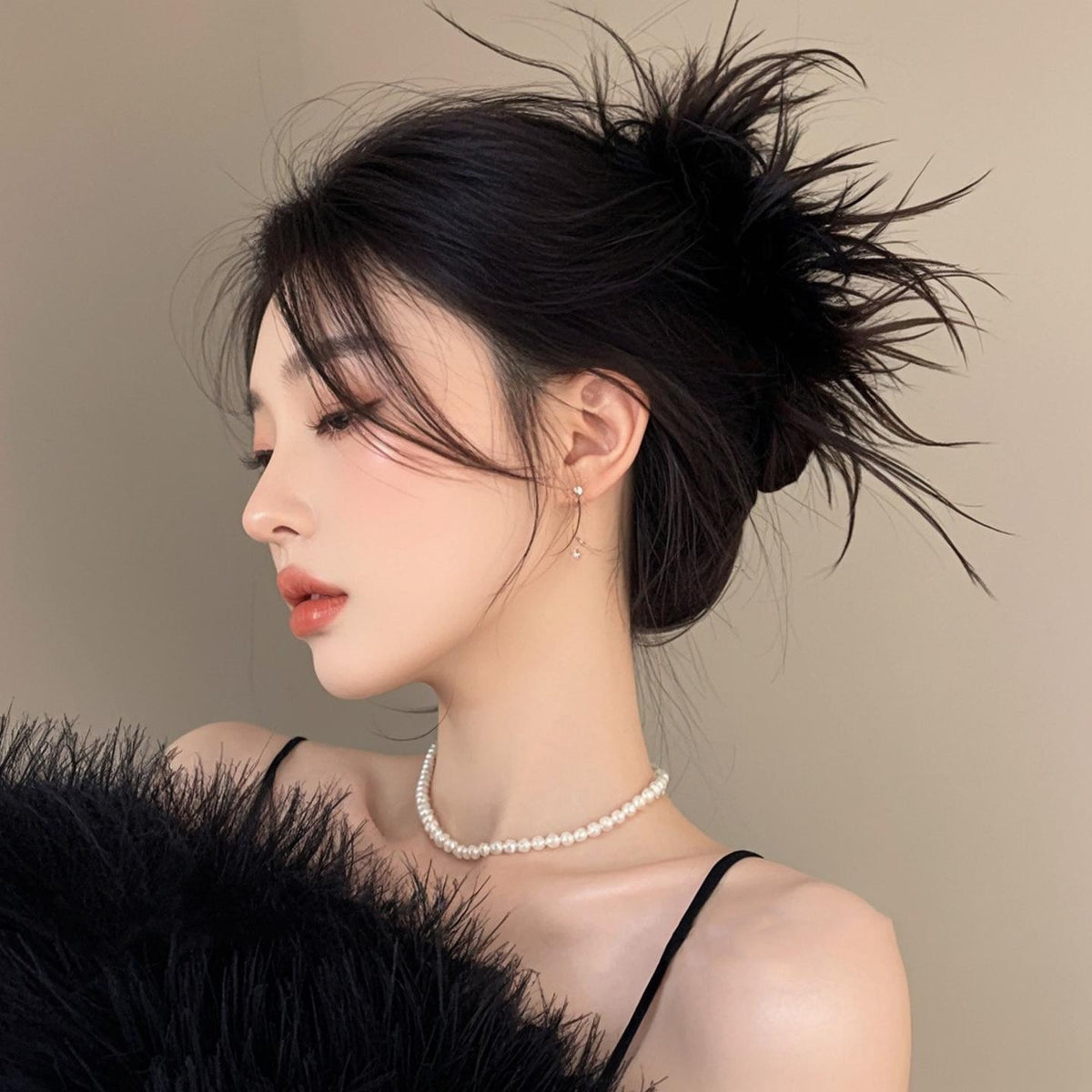 Super Long Encryption Ostrich Feather Grip Multi-Wool Oversized Shark Clip High-Grade Hair Accessories Fur Hairpin Large Amount of Hair