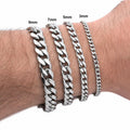 Cross-Border Titanium Steel Non-Fading Bracelet Men's Vacuum Plated Trendy Hip Hop Cuban Chain Women's Stainless Steel NK Chain Accessories Jewelry