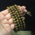 Argentina Green Sandalwood Submerged Old Material 8mm Bracelet Men's and Women's Sandalwood Beads Rosary Gift Wholesale