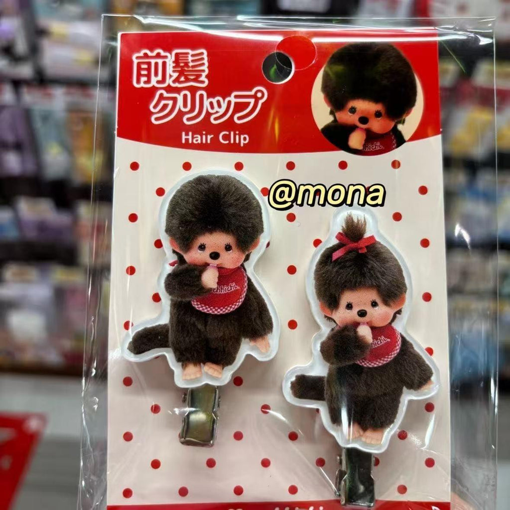 Little Red Book Same Style Mengqiqi Hairpin Cute Monkey Shape Hairpin Cute and Funny Student Hair Accessories