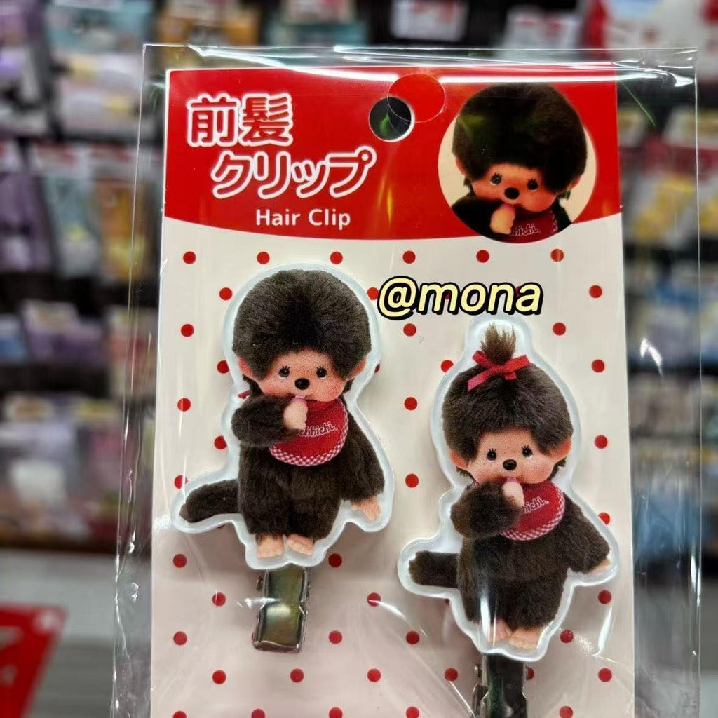 Little Red Book Same Style Mengqiqi Hairpin Cute Monkey Shape Hairpin Cute and Funny Student Hair Accessories