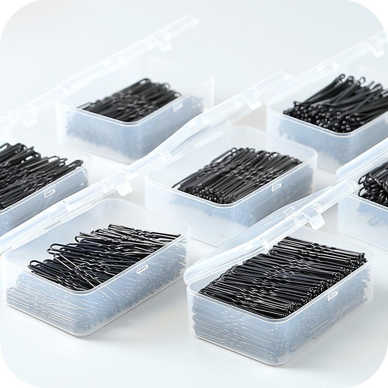 Studio Black U-Shaped Clip Elegant Simple Updo Thick Hair Clip Fixed Clip Hair Accessories Headdress Clip