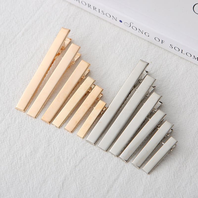 Duckbill Clip Hairpin DIY Bottom Clip Square Hairpin Bottom Embryo Handmade Material Side Clip Crocodile Clip Metal Hairpin Accessories