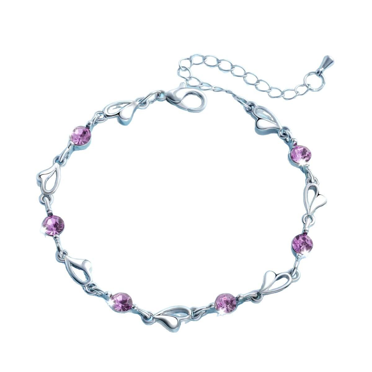 Ocean Heart Bracelet Female Niche Design High Sense Girlfriends Bracelet Simple Temperament Fresh Accessories All-Matching