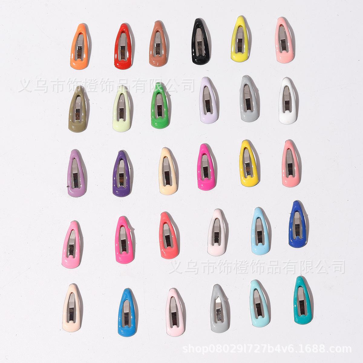 2cm Korean Style BJD Drop-Shaped Drip Hair Clip Doll Pet Hair Accessories Doll Hairpin Mini Broken Hair BB Clip Side Clip
