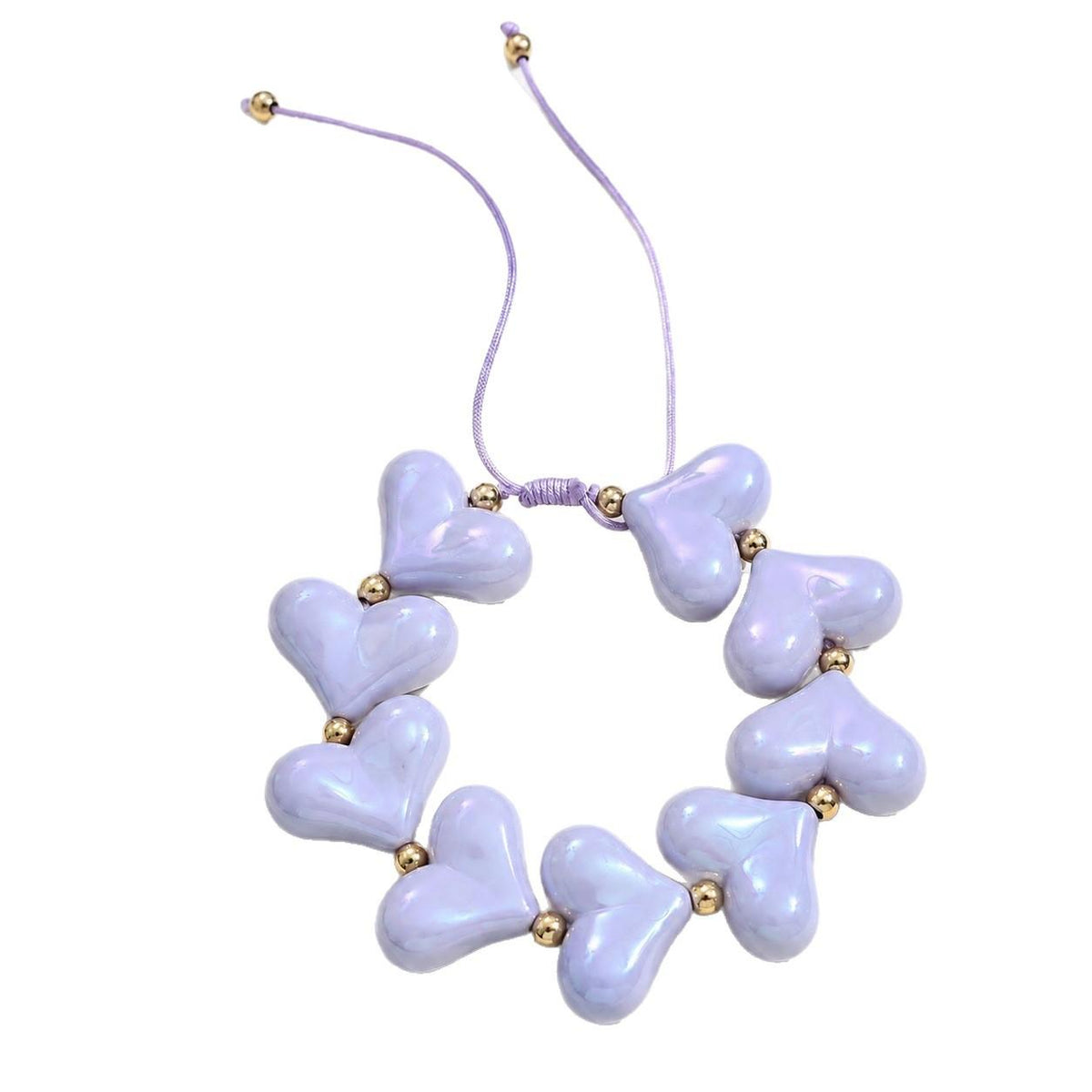 Amazon TK Cross-Border Hot Selling Bracelet Summer Fashion Simple Ins Style Acrylic Color Love Bracelet Wholesale