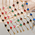 Clover Bracelet European and American Women's Wholesale Jewelry Accessories New Bracelet Women's Jewelry Light Luxury Hot 18K Stainless Steel