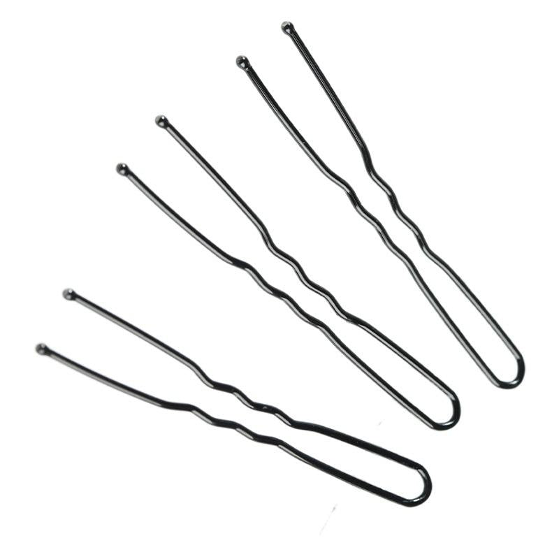 Thick U-Shaped Clip 50 Pcs/Bag Black U-Shaped Clip Studio Hairpin Bridal Headdress Hairpin Plate Hairpin Factory Wholesale