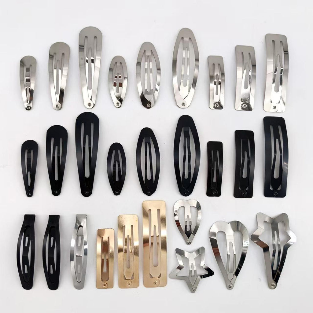 Guangdong Thickened Square BB Clip Spot Wholesale Water Drop Clip Metal Headdress Hair Accessories Bangs Hairpin BB Clip