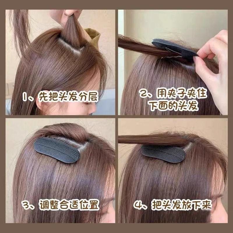 Hair Fluffy Artifact Skull Top Height Increasing Hair Curler Sponge Hairpin Bangs Clip Hairline Powder Clip Fluffy Hair Pad